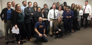 COMING TOGETHER: Workers at the public defenders office in Worcester meet as part of a statewide drive to set up their structure, elect chapter leaders and form their union.
