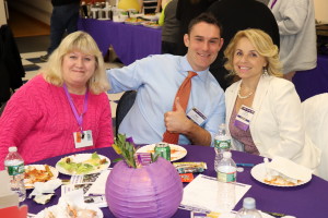 CONVENTION TIMES: Good times were on the menu at the Local 888 event. From left, Mary-Anne Carty, field rep David Nagle and Local 888 Executive Board member Teresa Riordan.