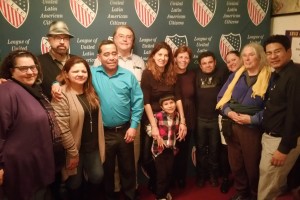 Local 888 leaders gathered at the League of United Latin American Citizens event on Jan. 27