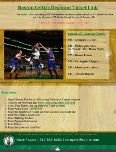 Boston Celtics Discount Tickets