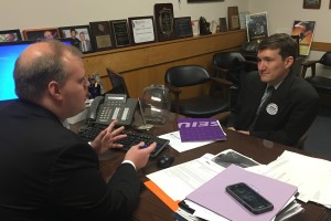 CPCS Data Analyst David Colarusso met with State Representative Sean Garbally urging passage of House Bill 2374