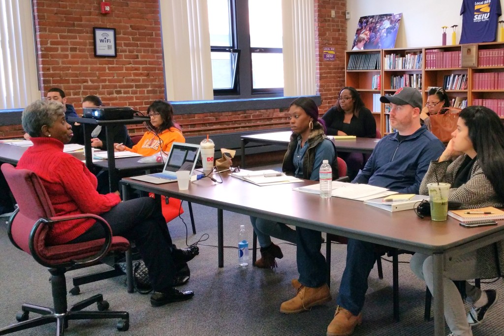 Union members at the March 5 Home Buyers workshop 