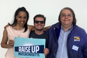 The conference was attended by several Local 888 members including Damali Simmonds and David Reno pictured above with Local 888 Political Director Dan Hoffer. Jorge Vargas and Charlotte Killam also attended!