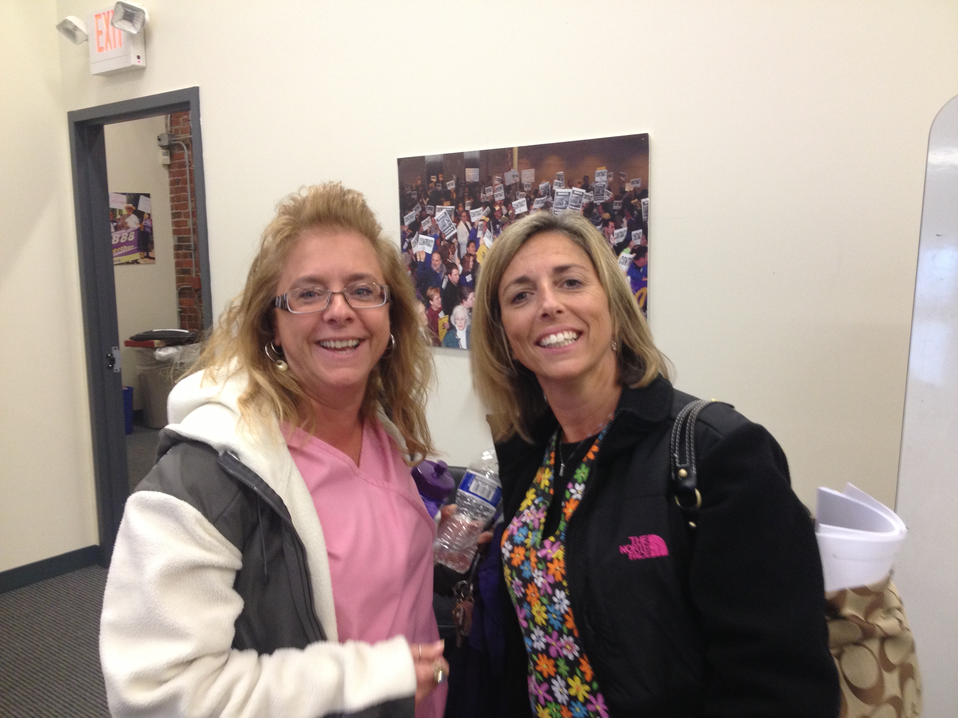 Everett School nurses Angela Ciaramaglia and Christen Piscatelli