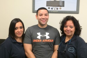 New union members: Nina Alicea, Steven Morales, Gracie Adorno.