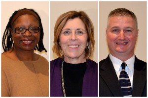 Anita Christon, Recording Secretary; Brenda Rodrigues President; Tom McKeever, Secretary-Treasurer.