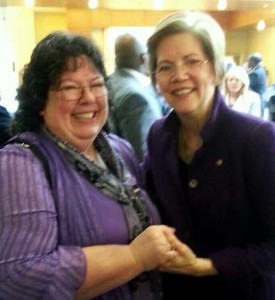 Tina Swift with Sen Warren on Jan 22 2014