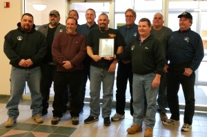 The Tyngsborough Board of Selectman honored Local 888’s Highway Department members in recognition of their snow removal efforts during the 2014-2015 winter season.