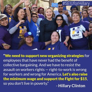 Hillary Clinton supports new organizing strategies